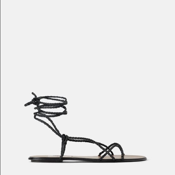 BRAIDED STRAP LEATHER SANDALS
Black 1/2634/081/040/39 - Picture 3 of 6